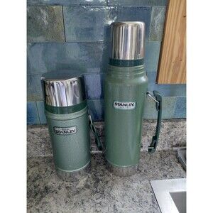 Vintage Aladdin Stanley Thermoses- 1.1 Quart and 24 Ounce